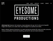 Tablet Screenshot of eyesomeproductions.com